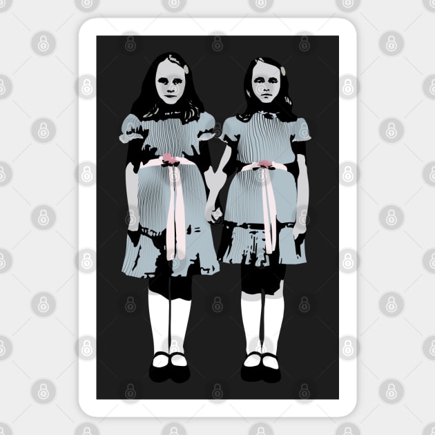 The Shining Twins Magnet by DesignCat